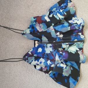 Silence + Noise Vibrant Abstract Top